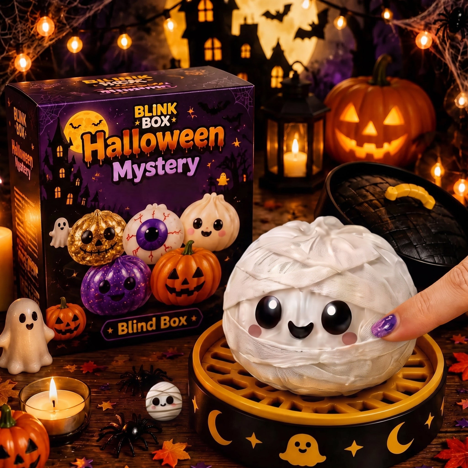 Halloween Ghost Steamed Bun Squeeze Toy