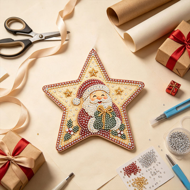 DIY Santa Claus Star Diamond Painting