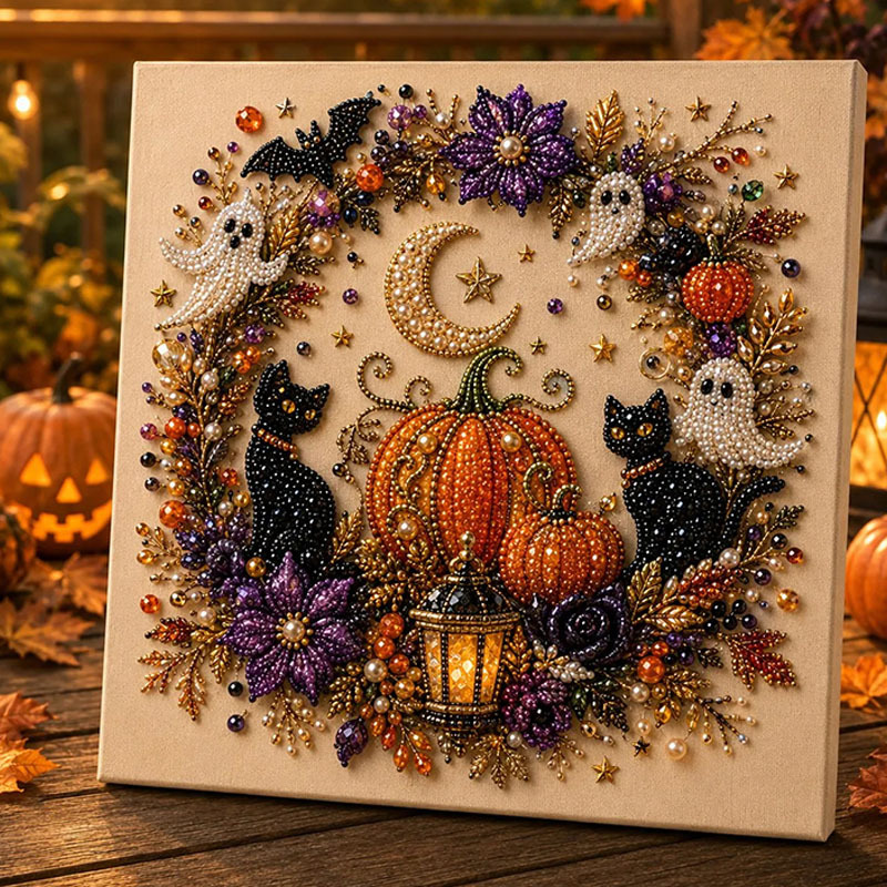 Halloween Self-Adhesive Pearl Art