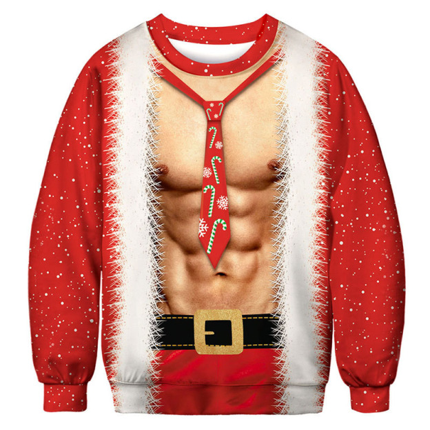 Fun Santa Claus Long-Sleeve Sweatshirt