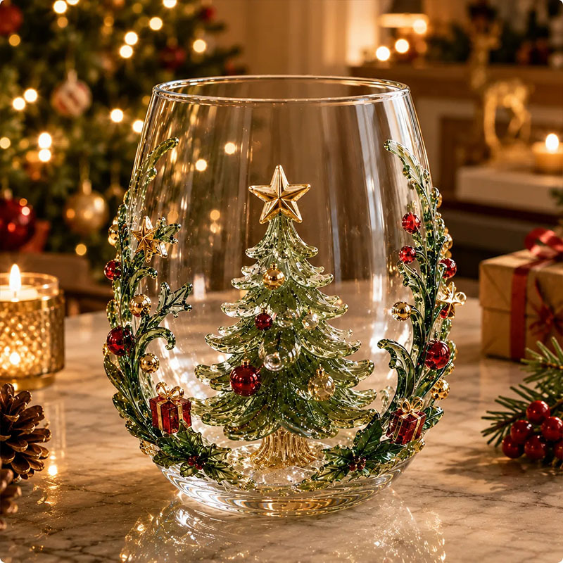 Christmas Gift Glass
