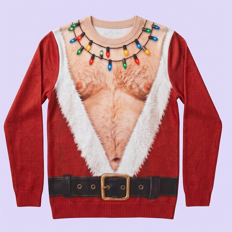 Fun Santa Claus Long-Sleeve Sweatshirt