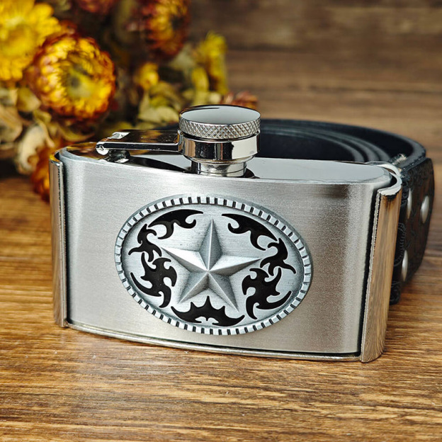 Western-style cowboy belt buckle