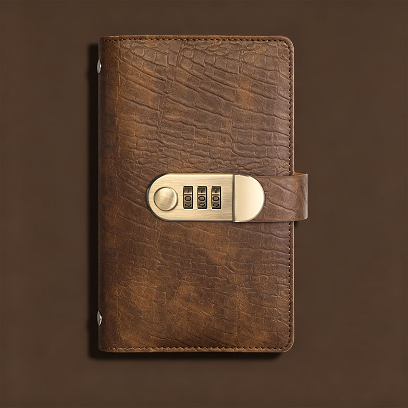 Combination Lock Binder Wallet