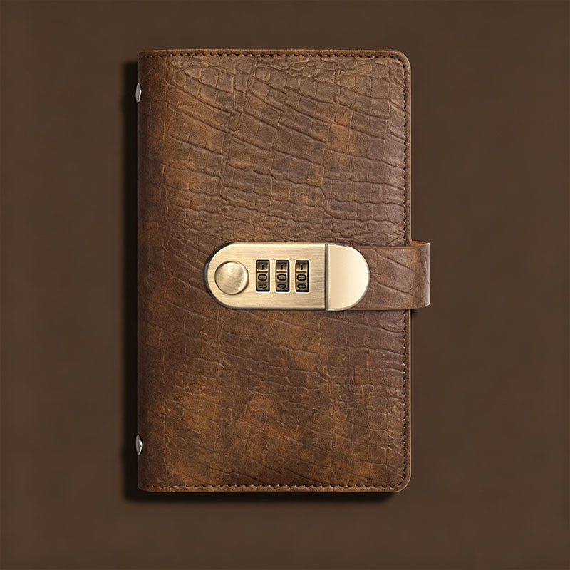 Combination Lock Binder Wallet