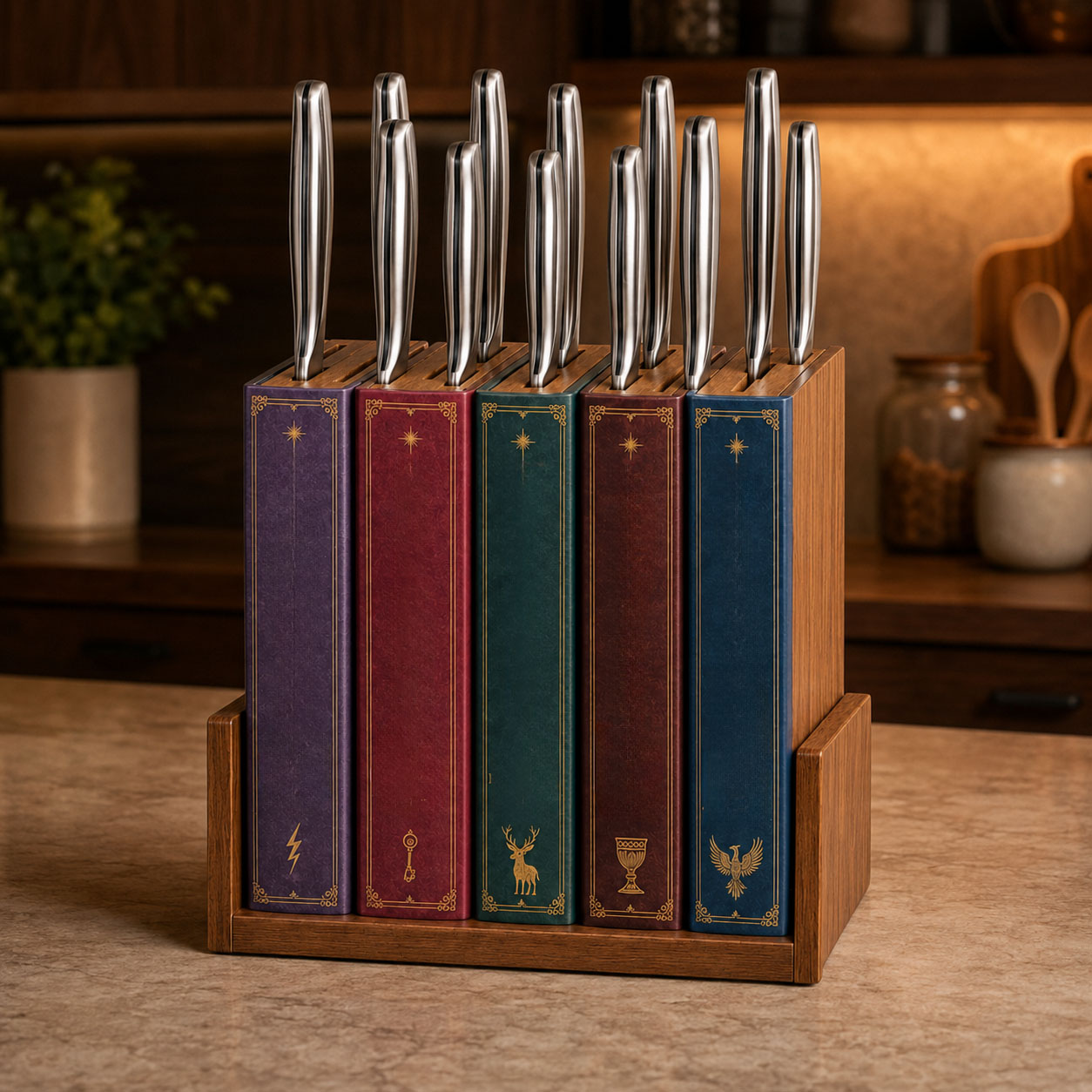 Book Lover’s Kitchen Knife Holder