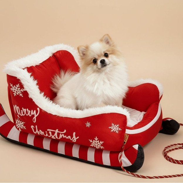 Christmas Reindeer Cozy Bed