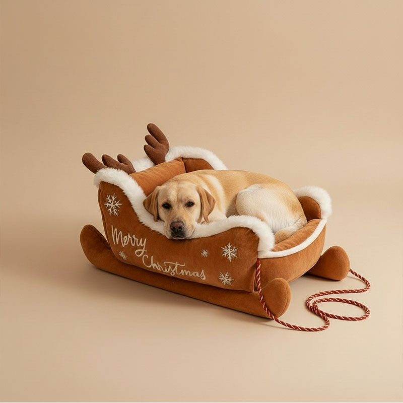 Christmas Reindeer Cozy Bed