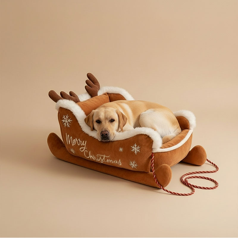 Christmas Reindeer Cozy Bed