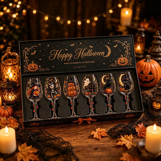 Halloween Wine Glass