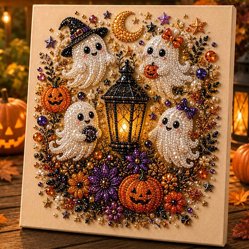 Halloween Self-Adhesive Pearl Art