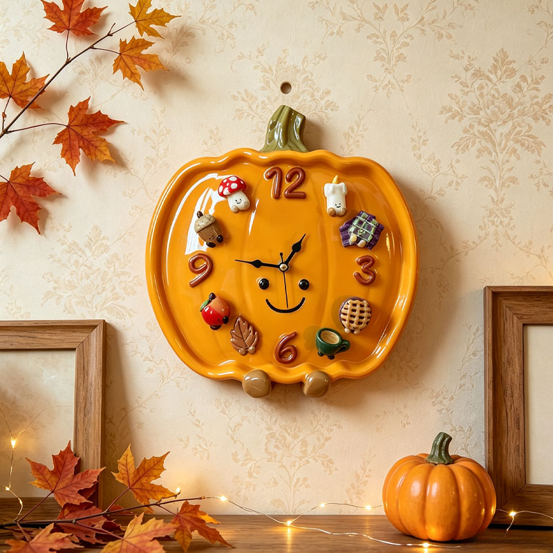Mr Pumpkin Magnetic Clock