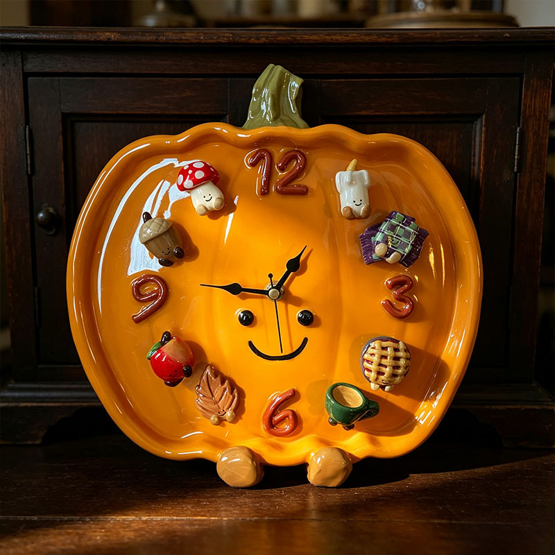 Mr Pumpkin Magnetic Clock