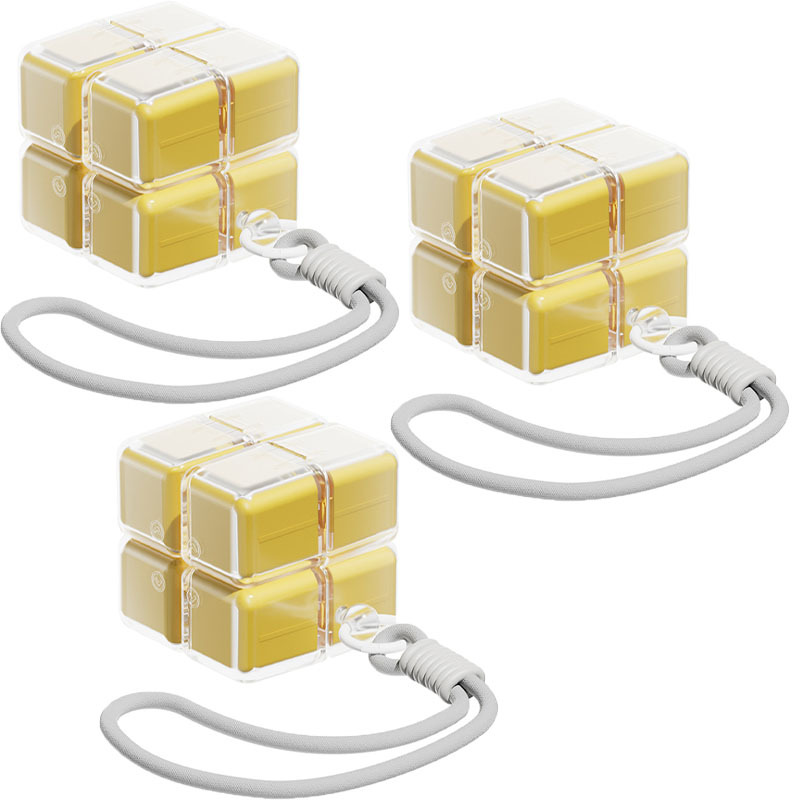Cube-shaped pill organizer