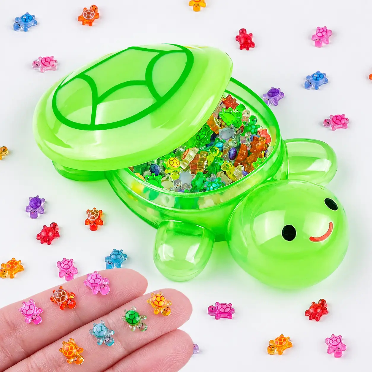 Miniature resin turtle decoration