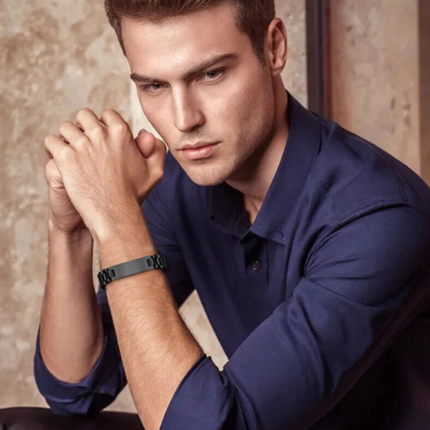 Dad's Message Link Bracelet