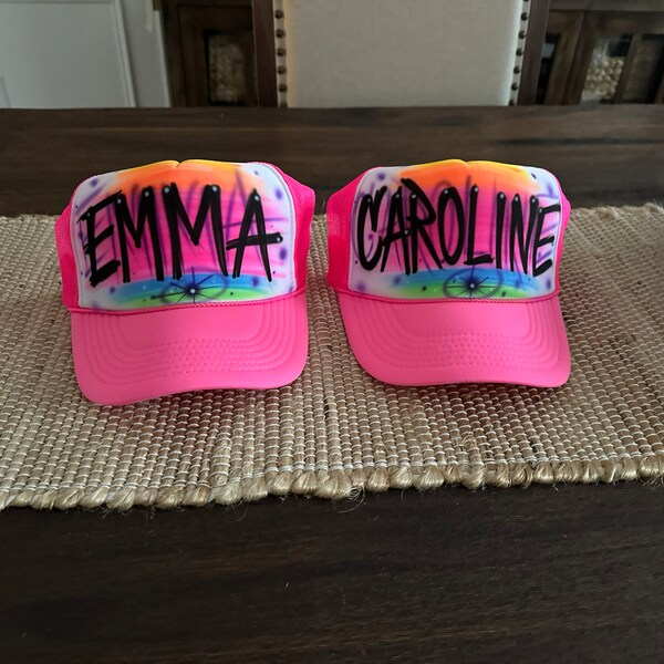 Spray any name, color, hat to personalize the truck driver