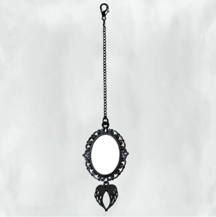 Personalised Graduation Tassel Photo Charm with Angel Wings