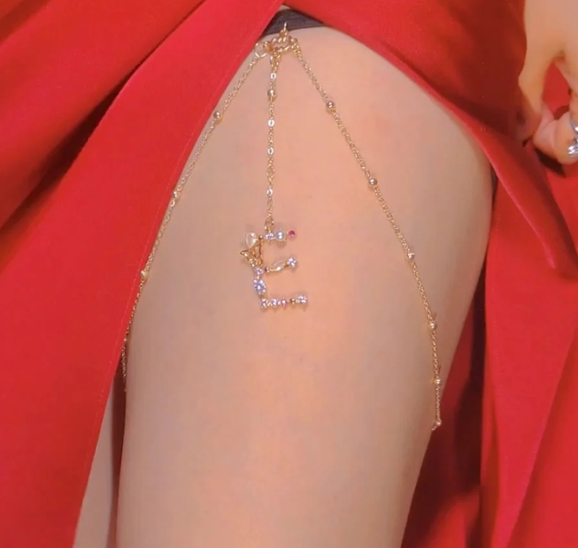 26 Letter Personalized Leg Chain