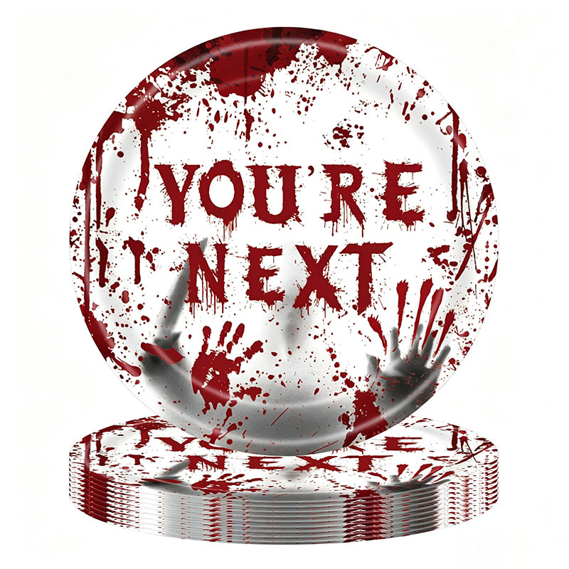 Bloody Handprint Halloween Party Set