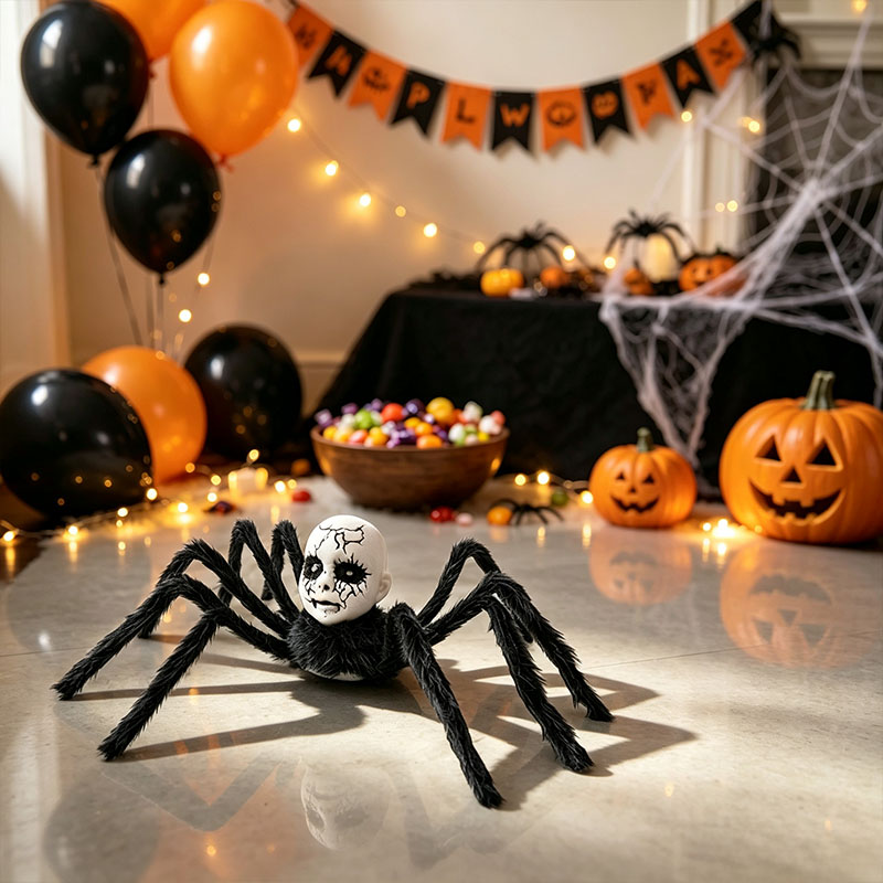 Halloween Baby-Faced Spider Toy