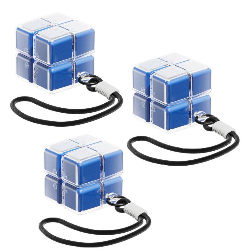 Cube-shaped pill organizer