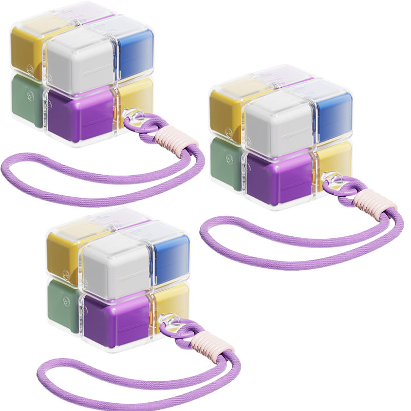 Cube-shaped pill organizer