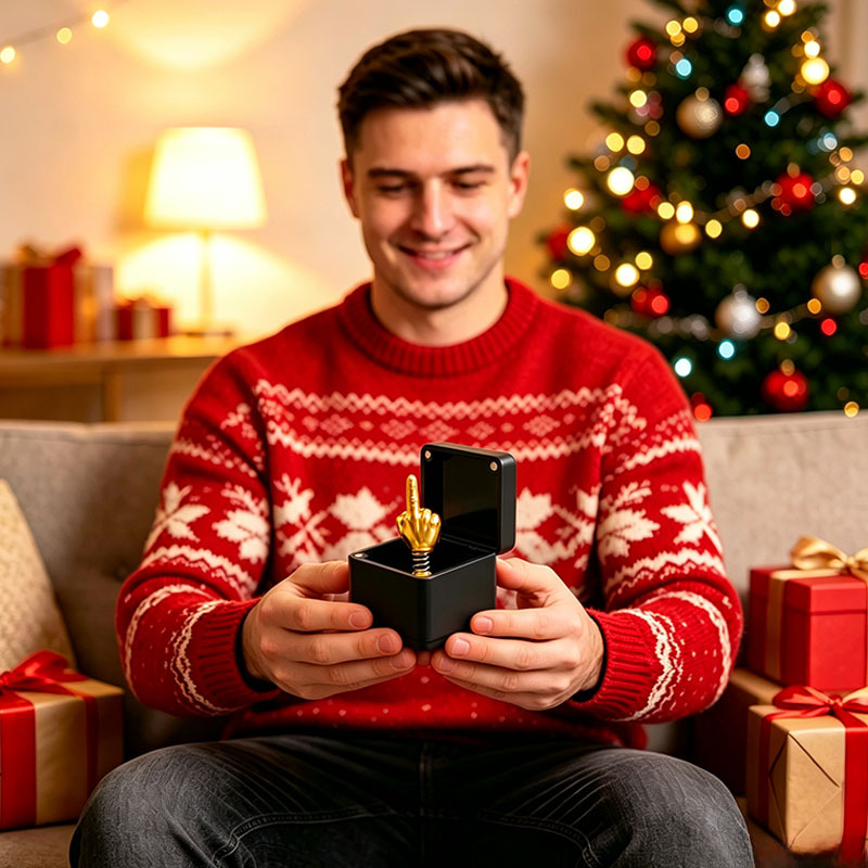Christmas Middle Finger Gift Box