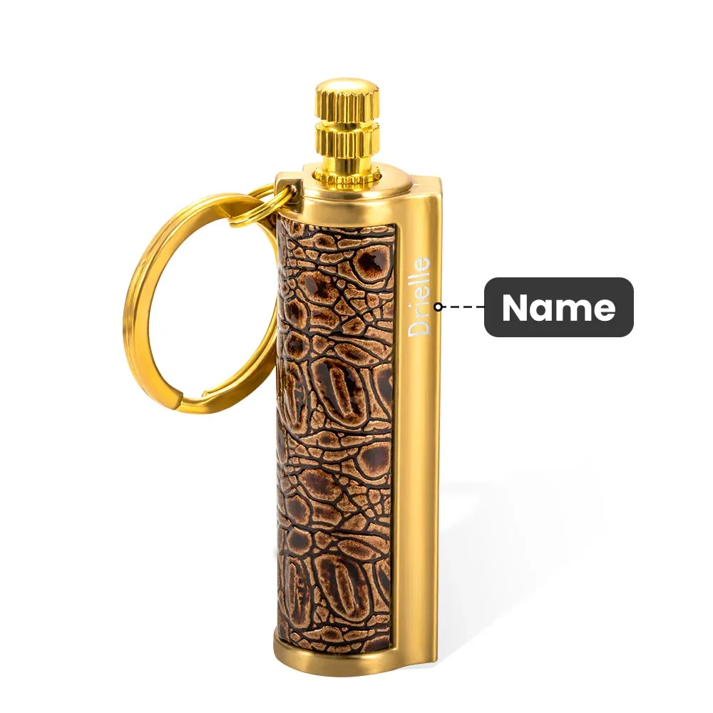 Personalized Dragon Breath Immortal Lighter Fire Starter Permanent Match Keychain Men's Birthday Gift