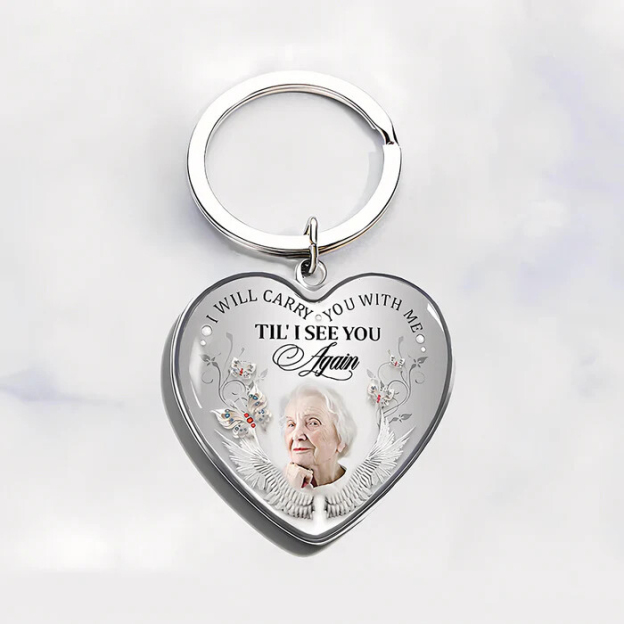 Personalized Heart-shaped Photo Memorial Necklace