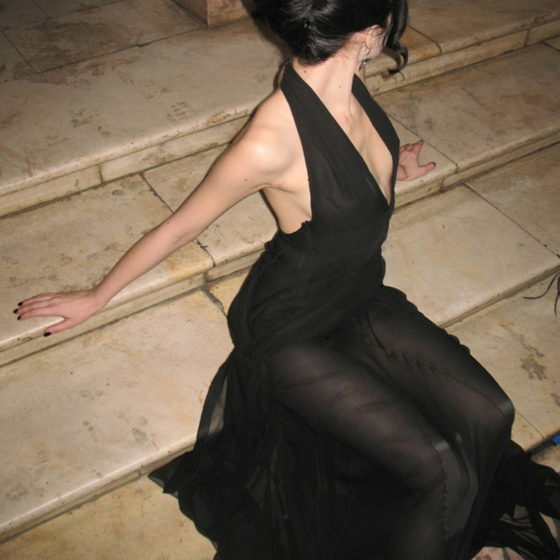 Midnight Sheer Dress