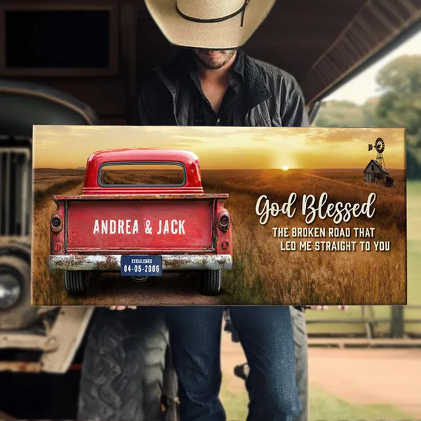 🔥Custom Family Vintage Truck Farmhouse Gift