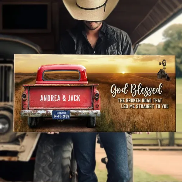 🔥Custom Family Vintage Truck Farmhouse Gift