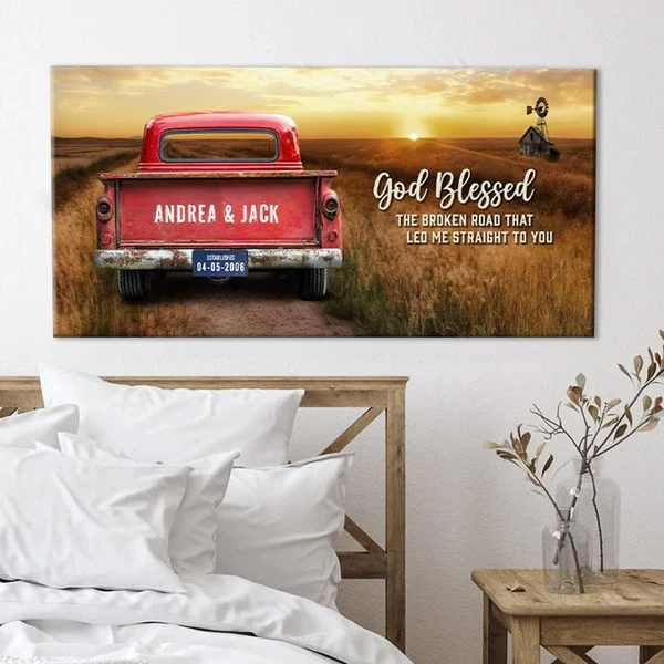 🔥Custom Family Vintage Truck Farmhouse Gift