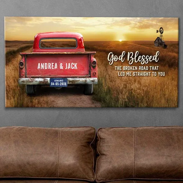 🔥Custom Family Vintage Truck Farmhouse Gift