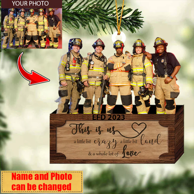 CUSTOM FAMILY CHRISTMAS ORNAMENT - PERSONALIZED ARCYLIC ORNAMENT