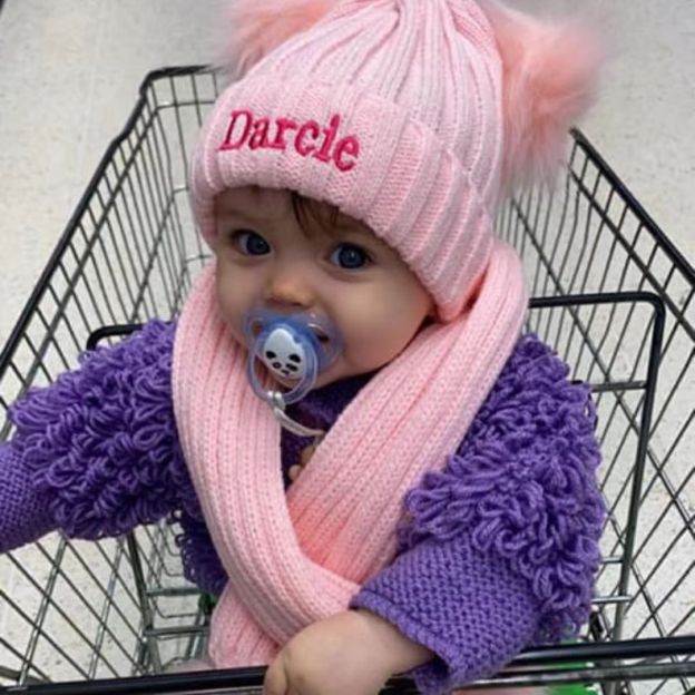 Personalized Embroidery Kid Pom Pom Hat and Scarf for Comfort & Unique 