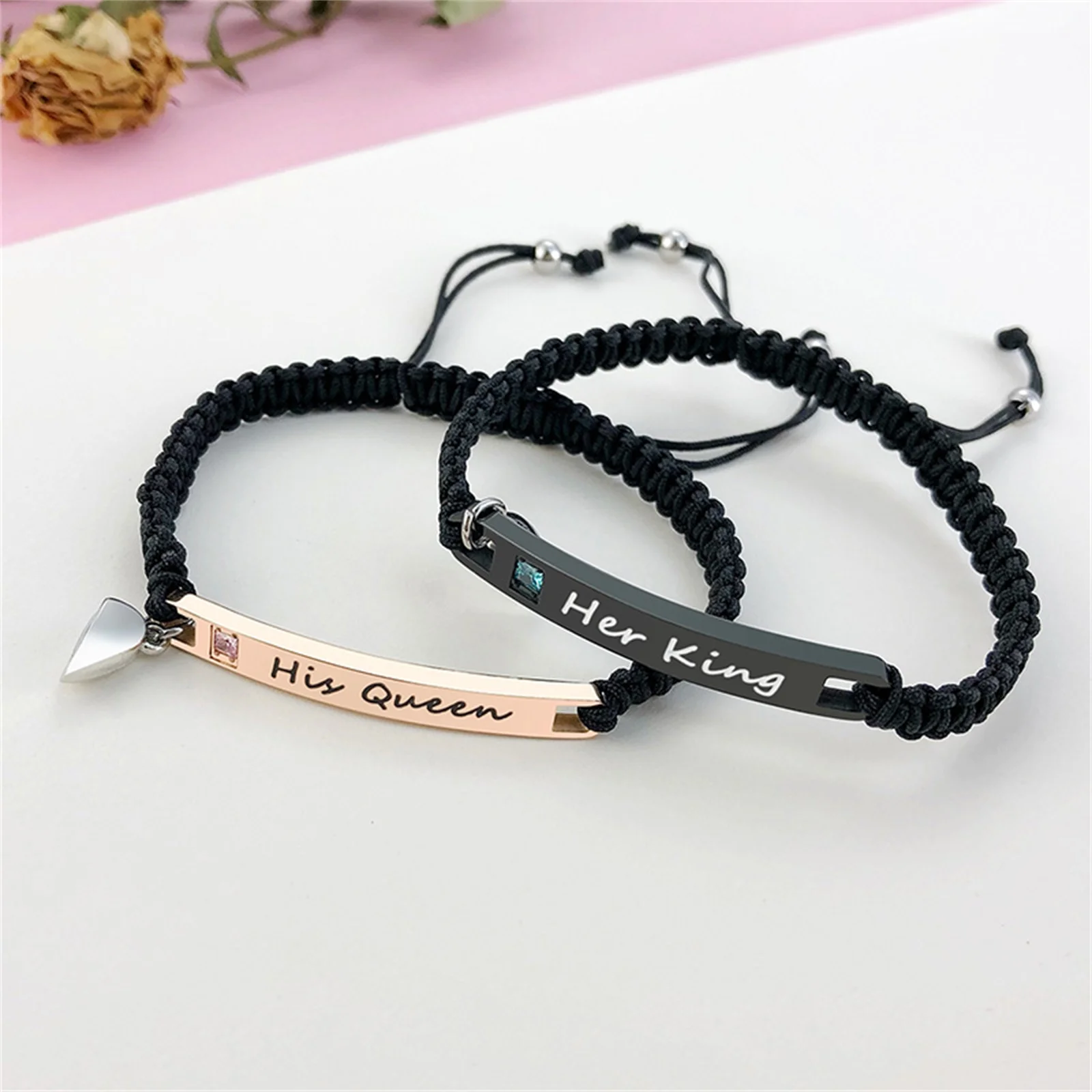 Magnetic Couple Bracelets for Men and Women One Pair