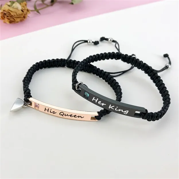 Magnetic Couple Bracelets for Men and Women One Pair