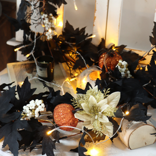 Simulation maple leaf decoration party rattan