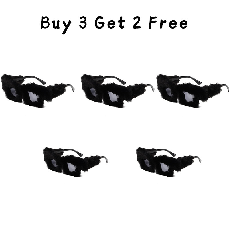 Plush Square Frame Sunglasses