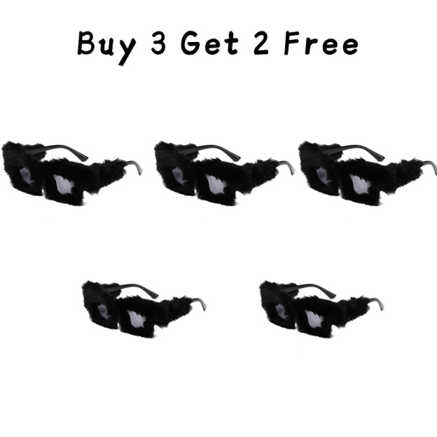 Plush Square Frame Sunglasses