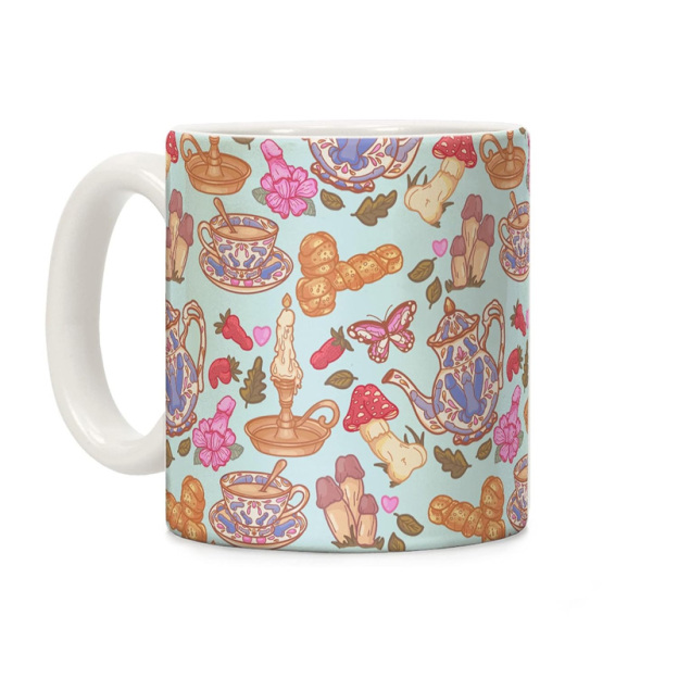Fun plant print mug