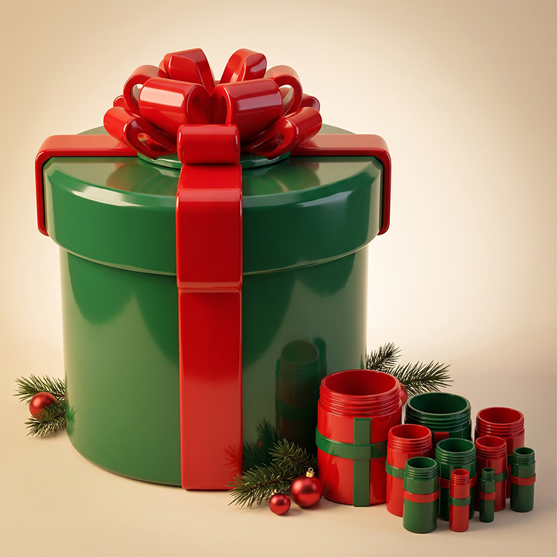 Christmas nested screw gift box