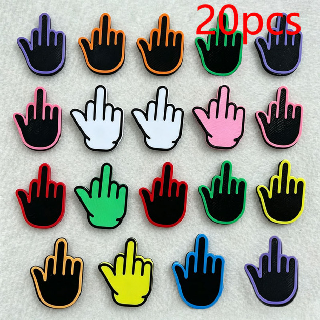 Fun Suction-Cup Middle Finger Decoration