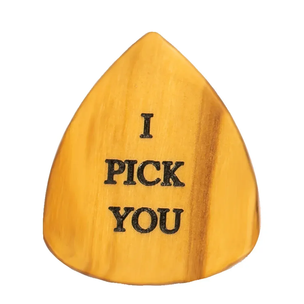 Personalized guitar pick with storage box