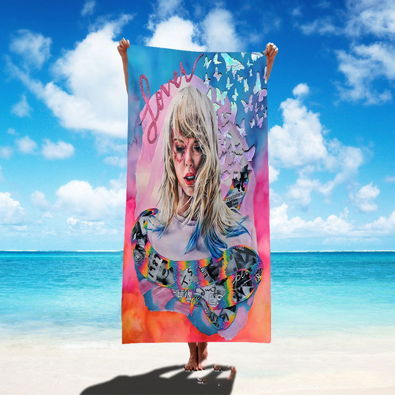 Singer poster bath towel