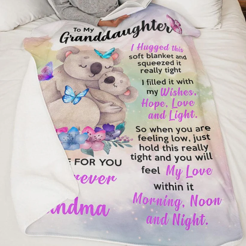 Granddaughter Blanket - Koala Hug