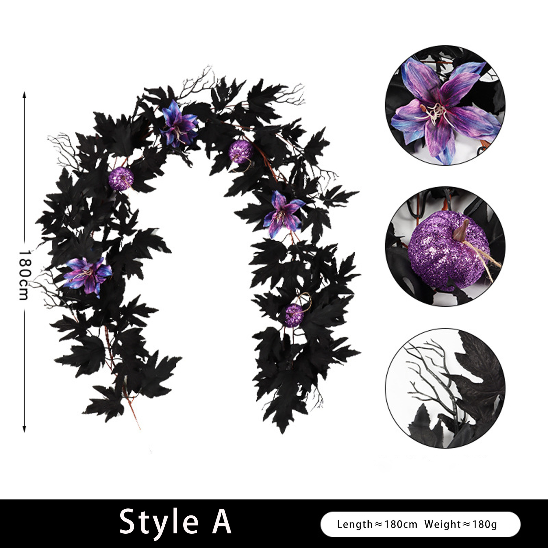 Simulation maple leaf decoration party rattan