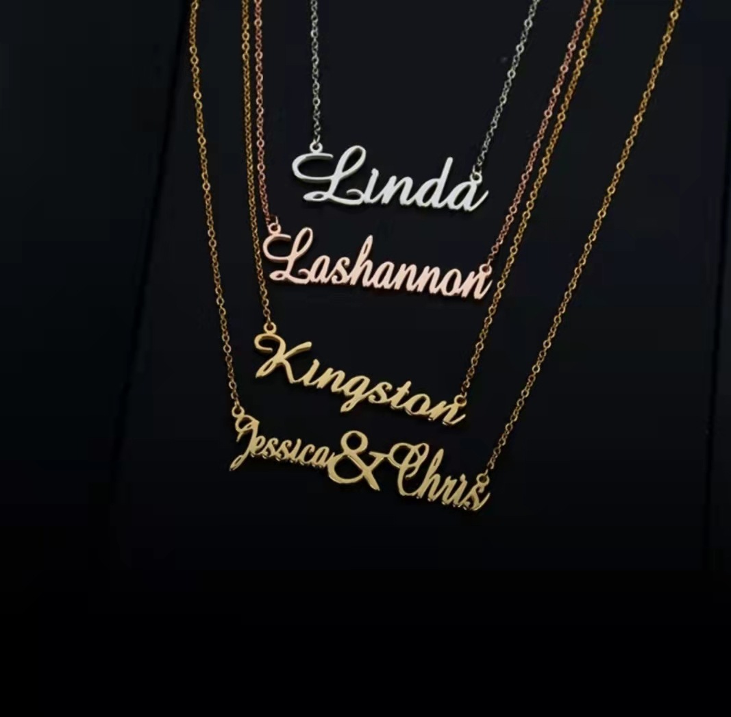 Personalized letter necklace